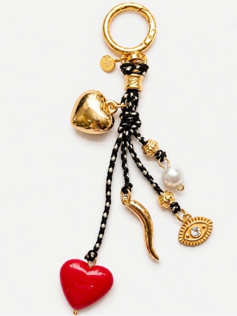 Mayamar Red Heart Evil Eye Bag Charm